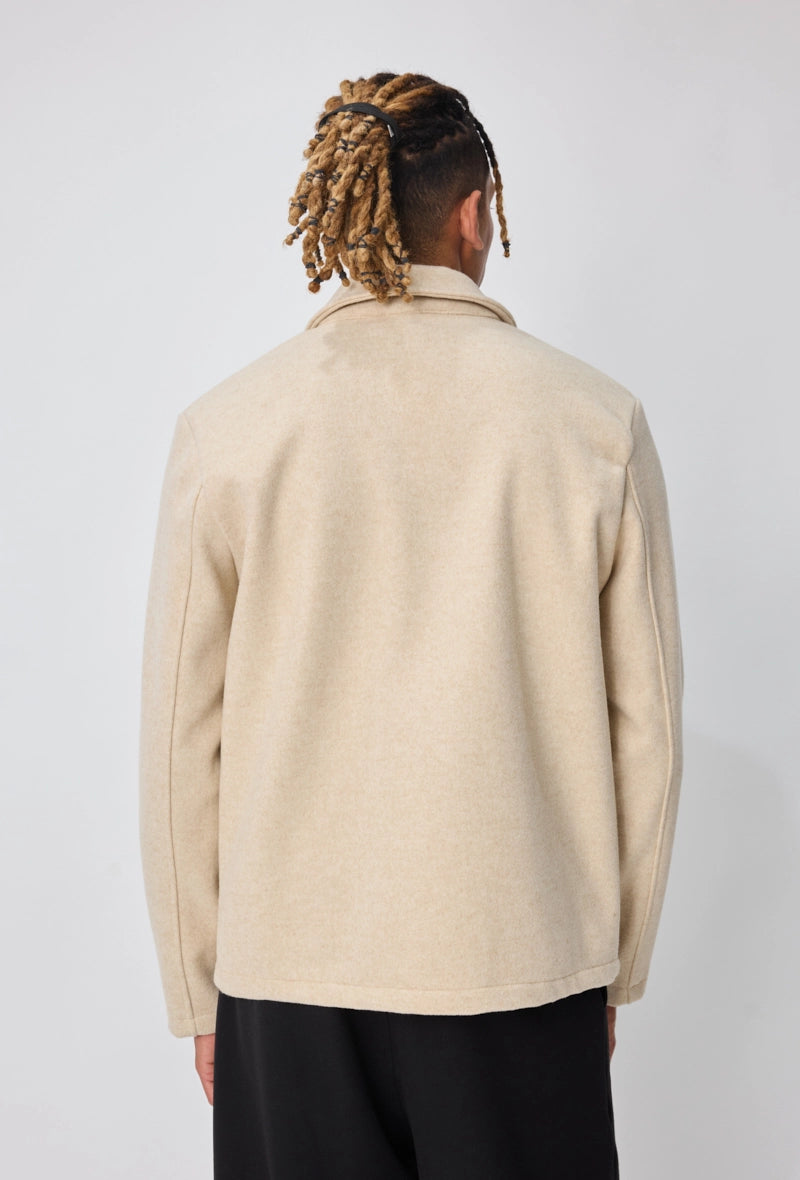 Veste homme couleur uni sans capuche