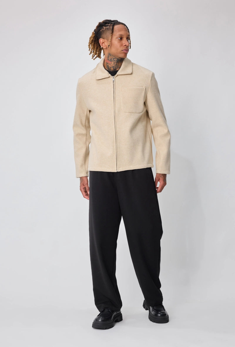 Veste homme couleur uni sans capuche