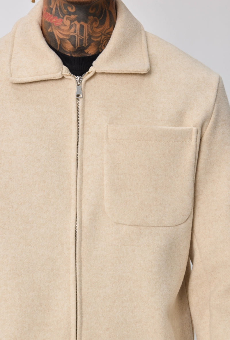 Veste homme couleur uni sans capuche