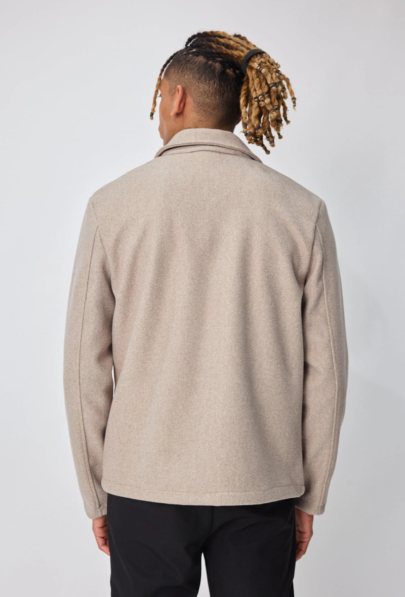 Veste homme couleur uni sans capuche