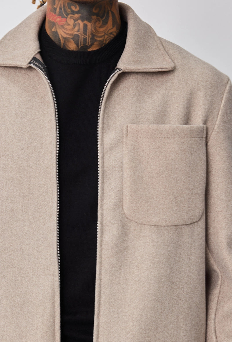 Veste homme couleur uni sans capuche