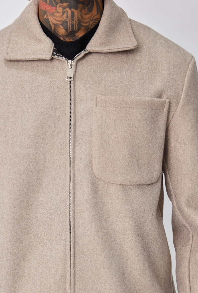 Veste homme couleur uni sans capuche