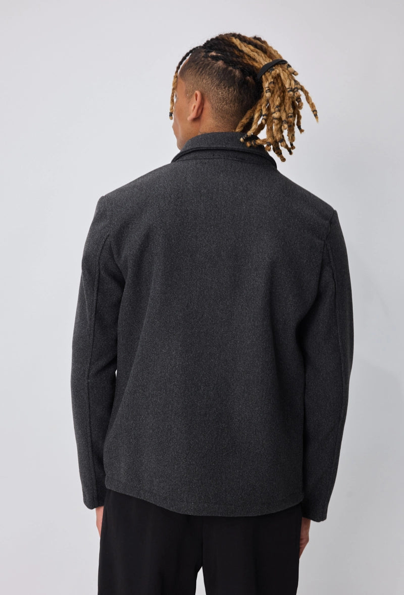 Veste homme couleur uni sans capuche