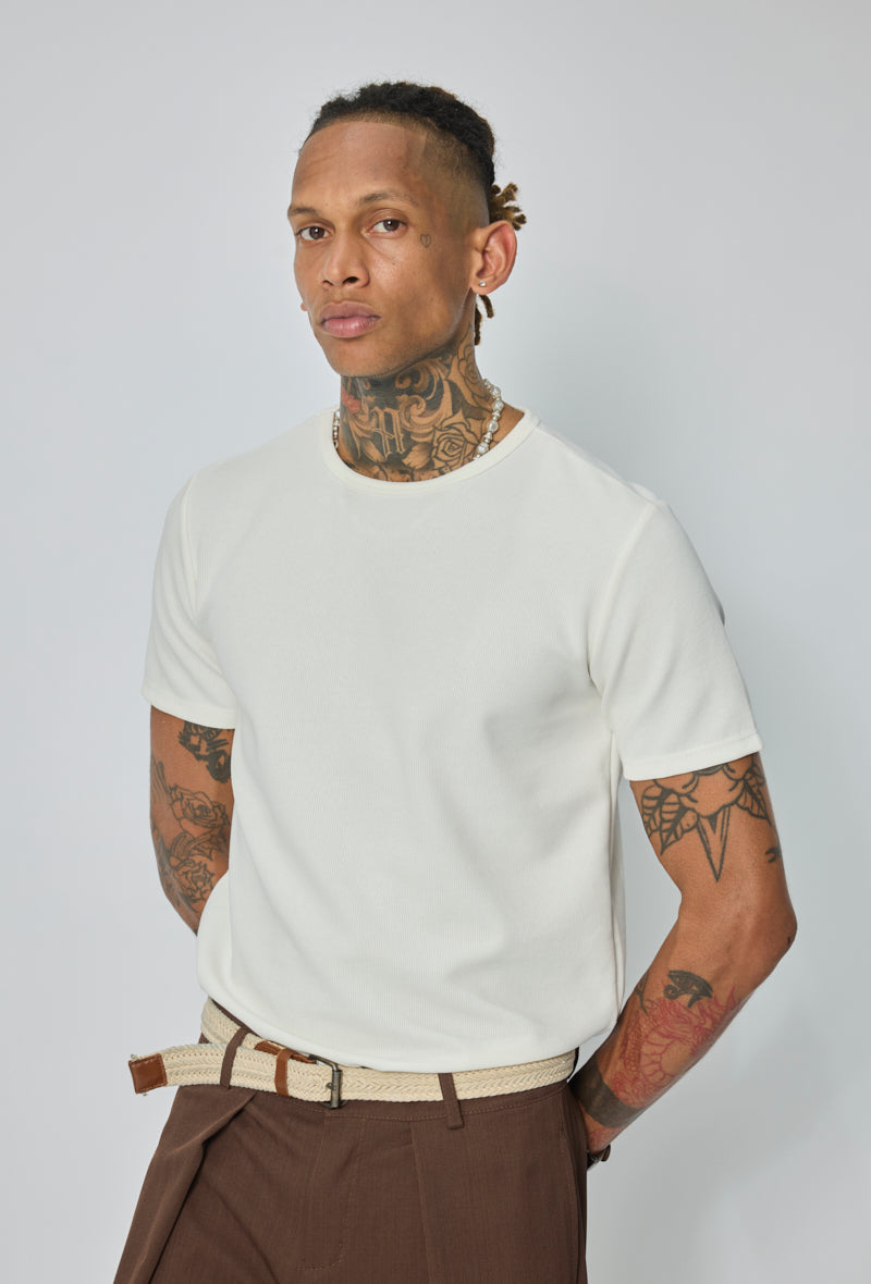T-shirt col rond ajusté