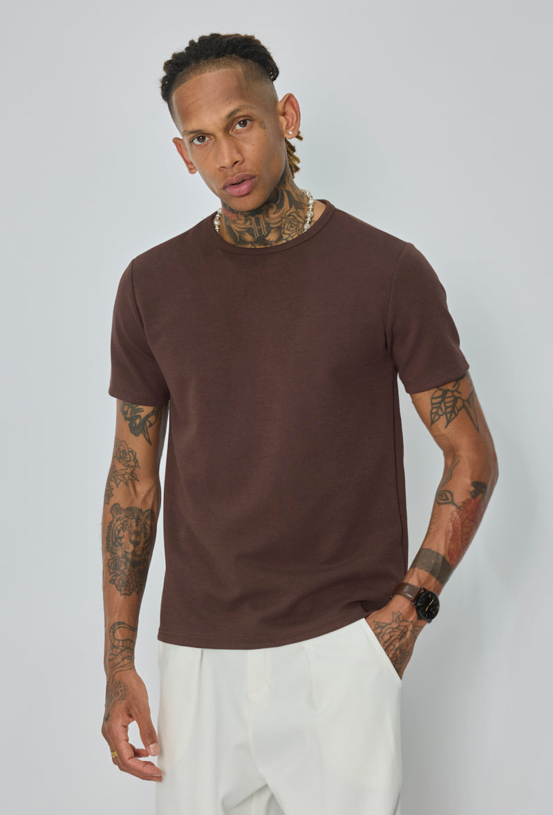 T-shirt col rond ajusté