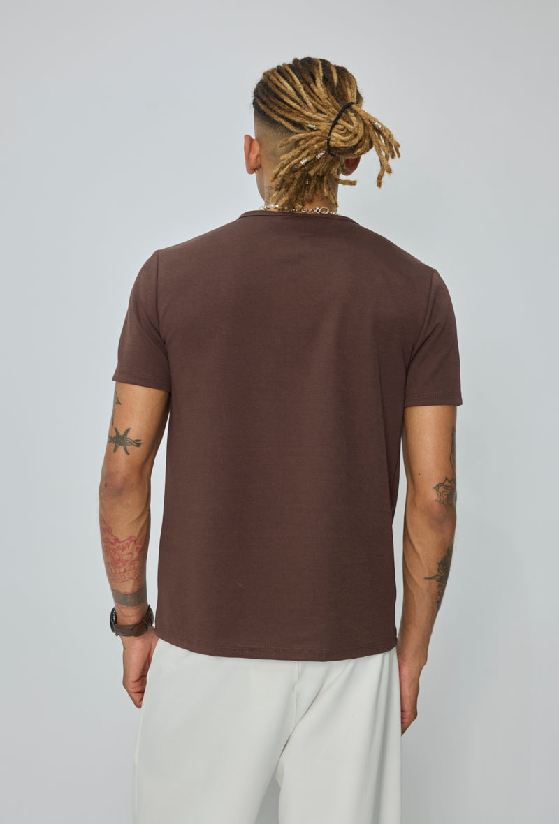 T-shirt col rond ajusté