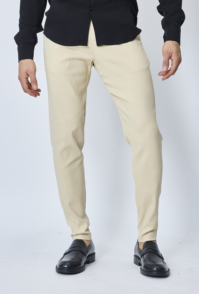 Pantalon chino classique uni - Frilivin