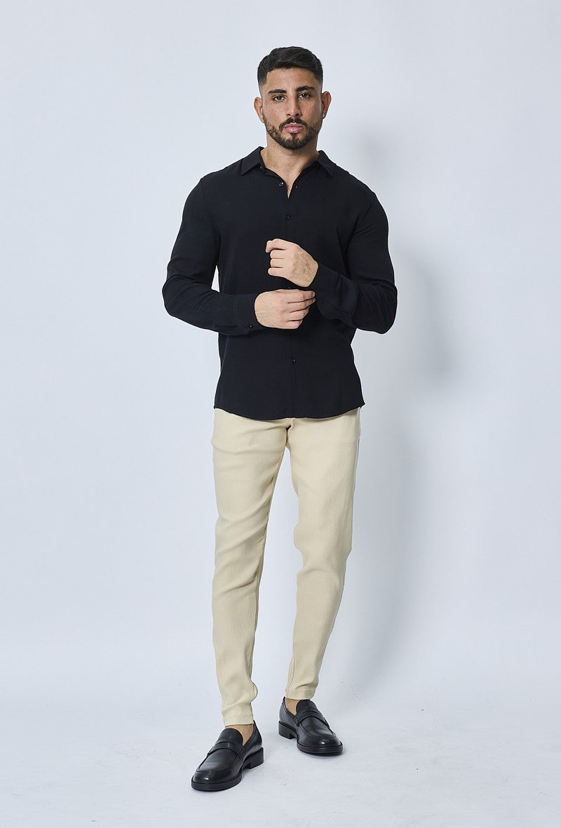 Pantalon chino classique uni - Frilivin