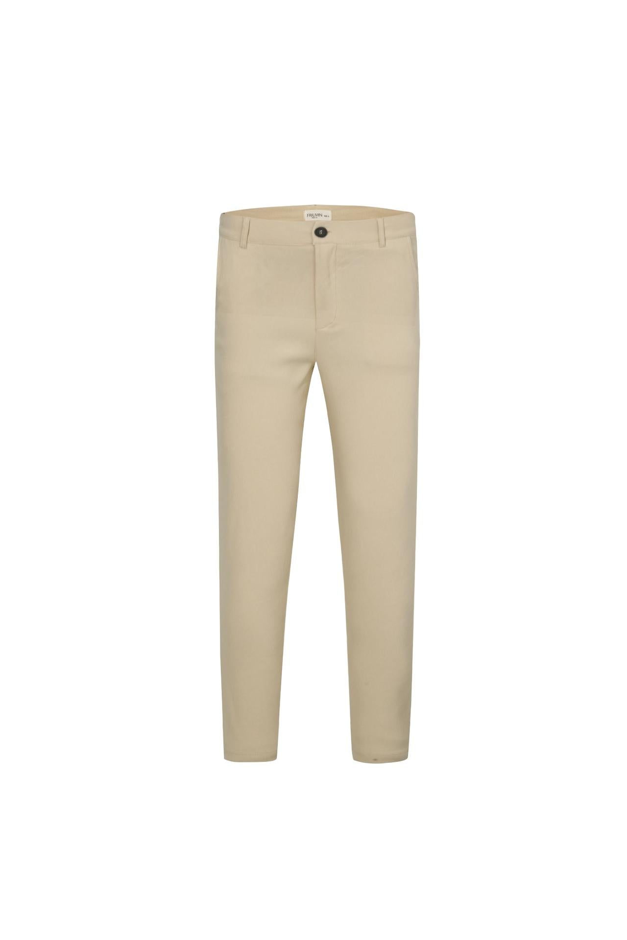 Pantalon chino classique uni - Frilivin