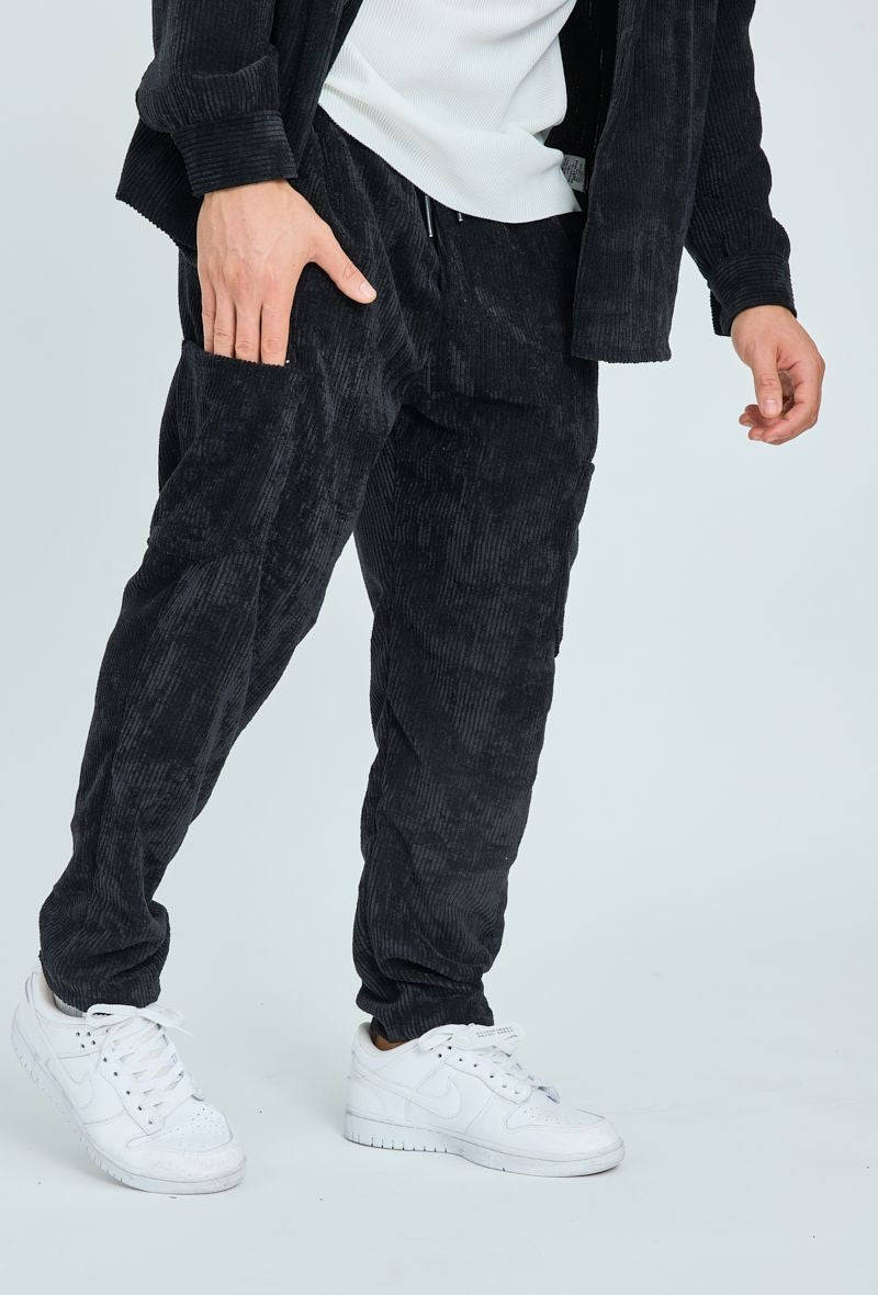 Pantalon jogger cargo cotelé - Frilivin