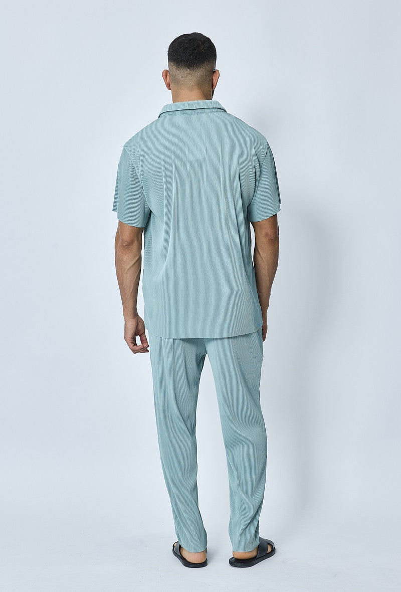 Ensemble plissé chemise pantalon - Frilivin