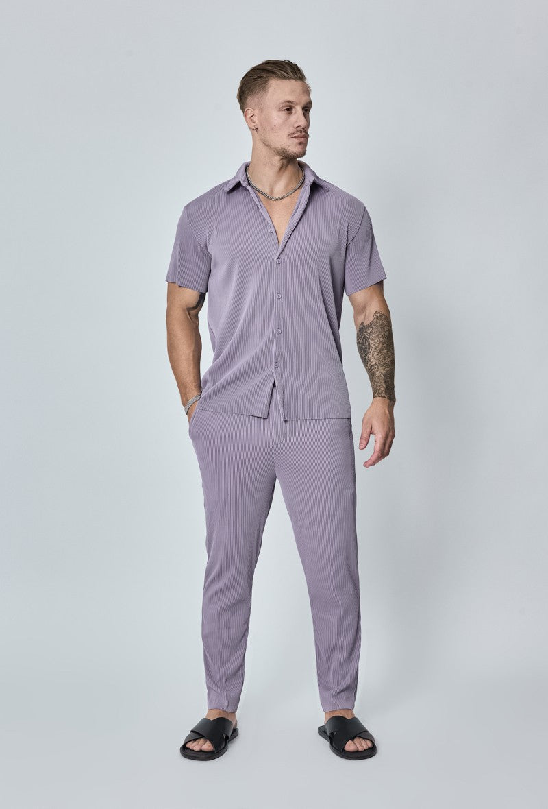 Ensemble plissé chemise pantalon - Frilivin