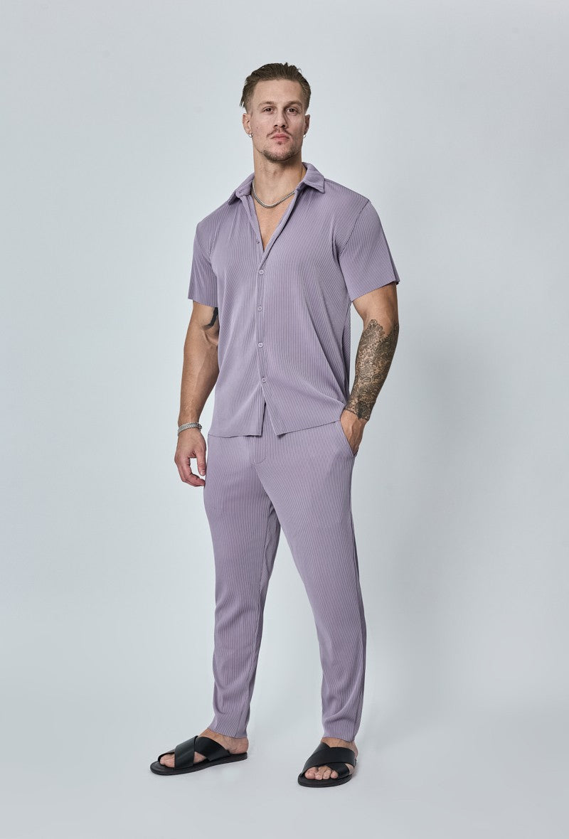 Ensemble plissé chemise pantalon - Frilivin