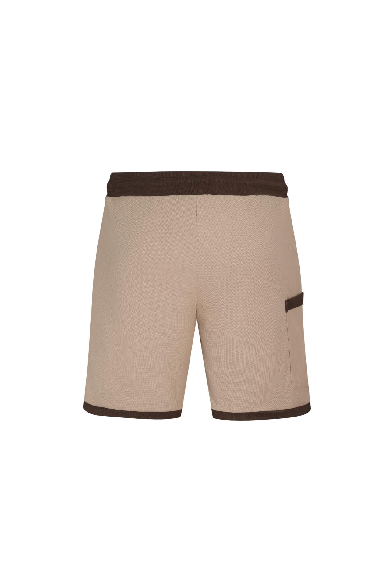 Ensemble chemise et short piqué color block - Frilivin