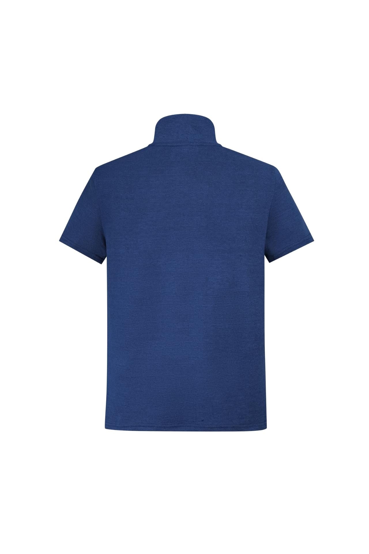 T-shirt maille à col montant zippée - Frilivin