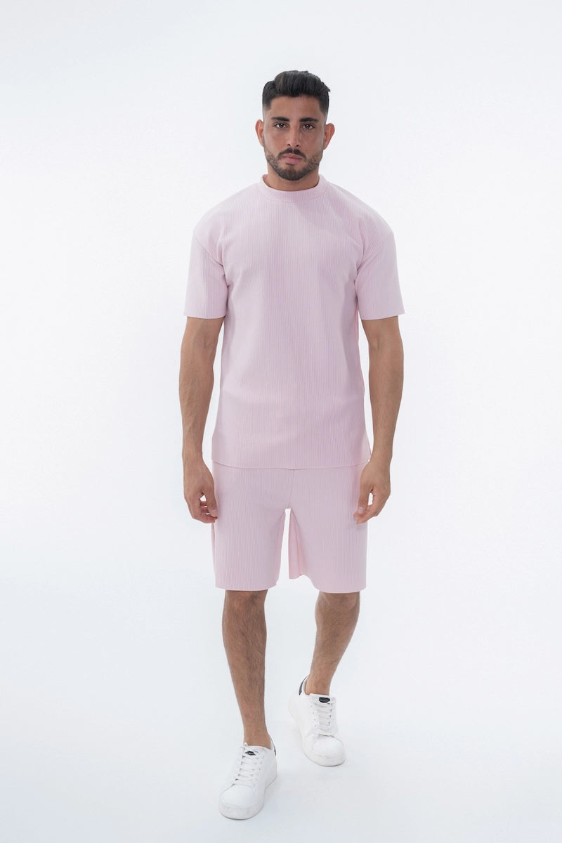 T-shirt plissé uni oversize