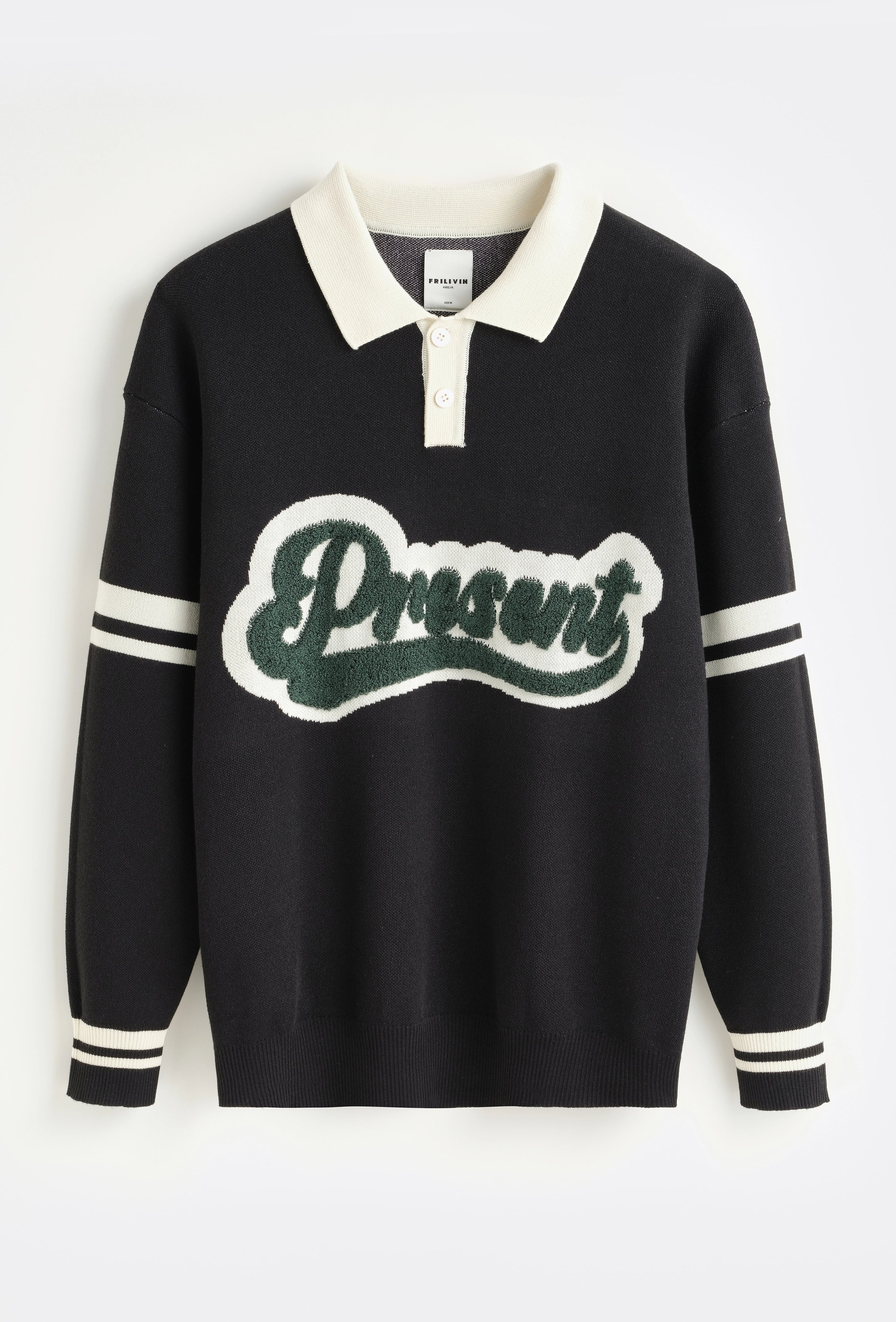 Pull avec boutons façon polo