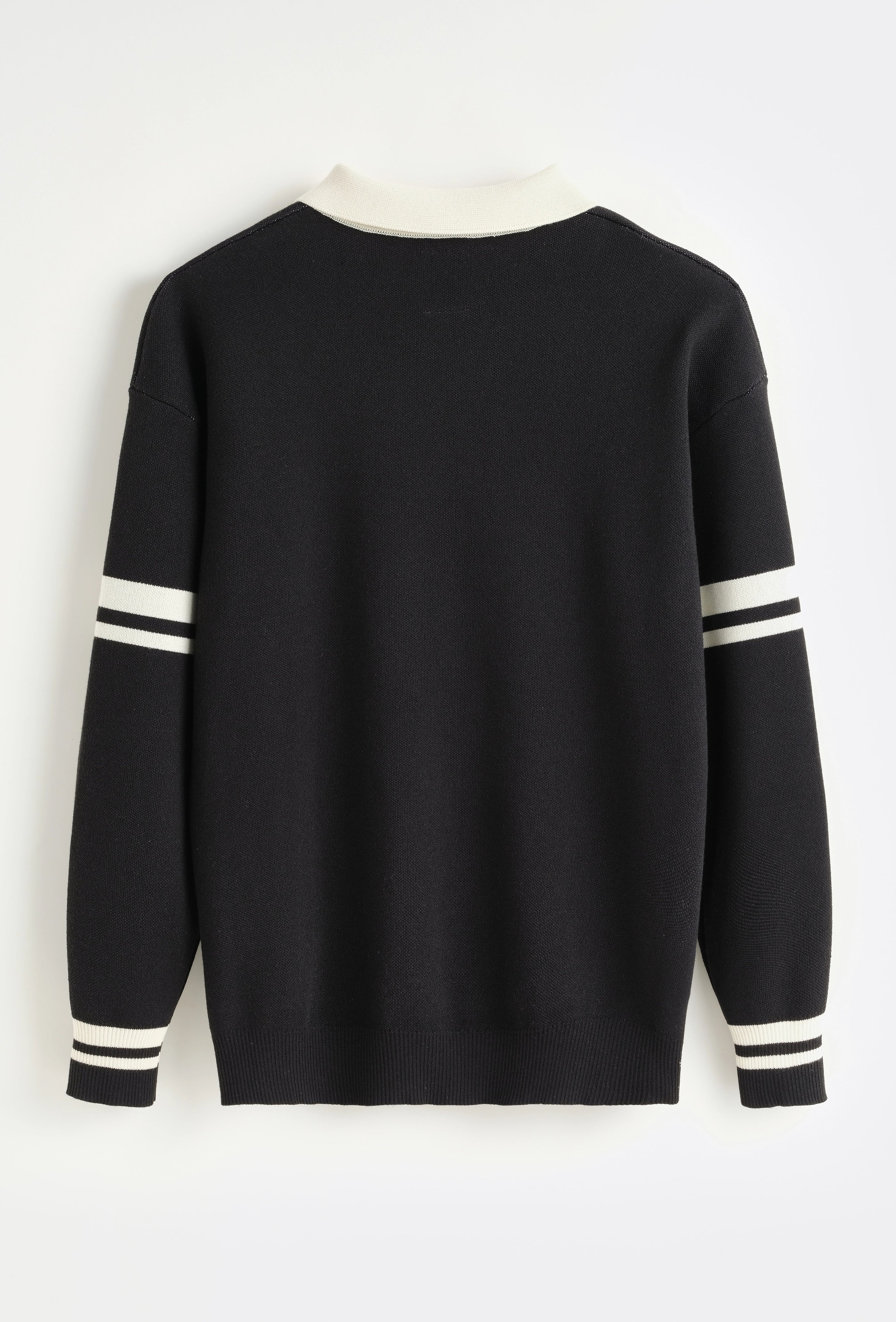 Pull avec boutons façon polo