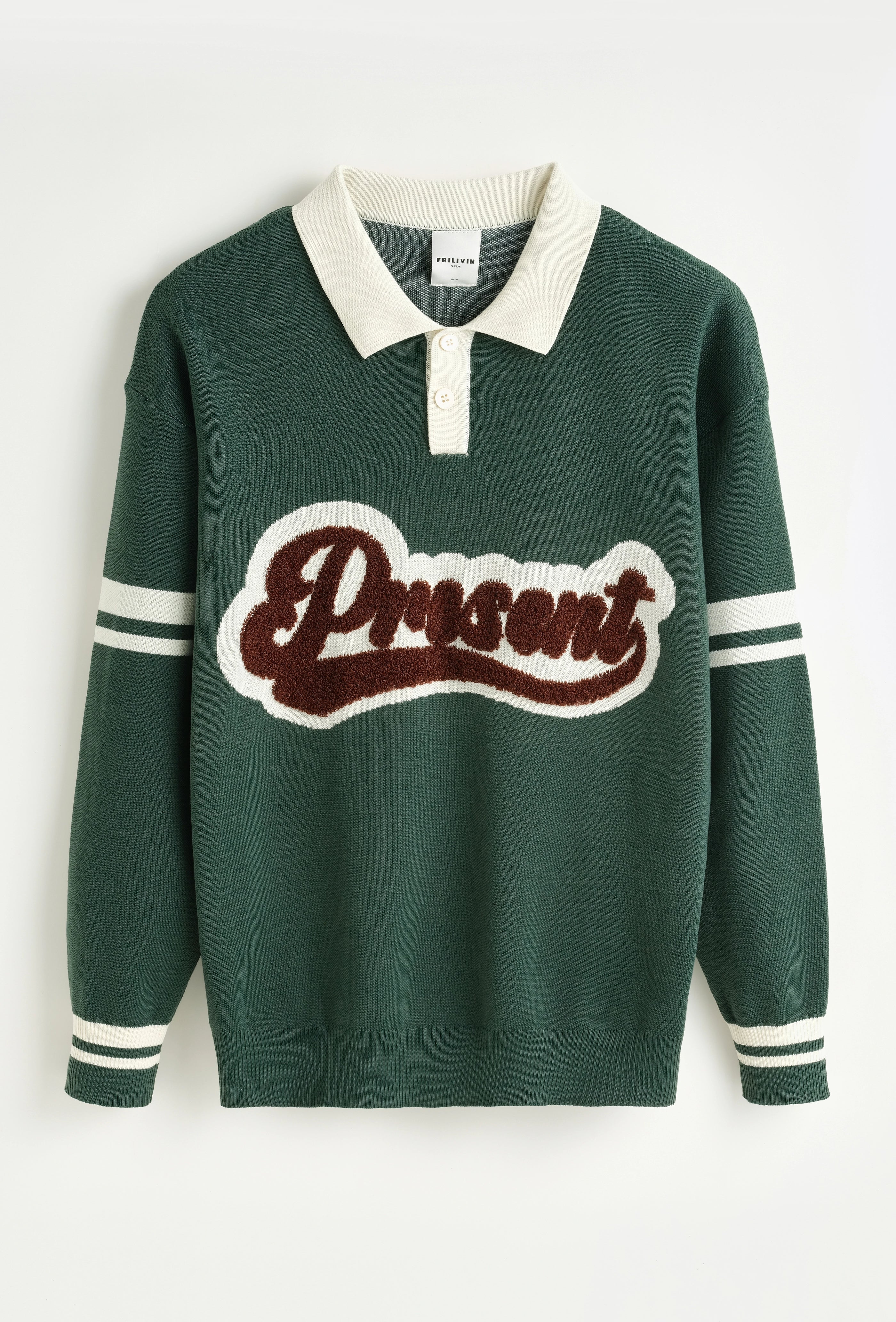 Pull avec boutons façon polo
