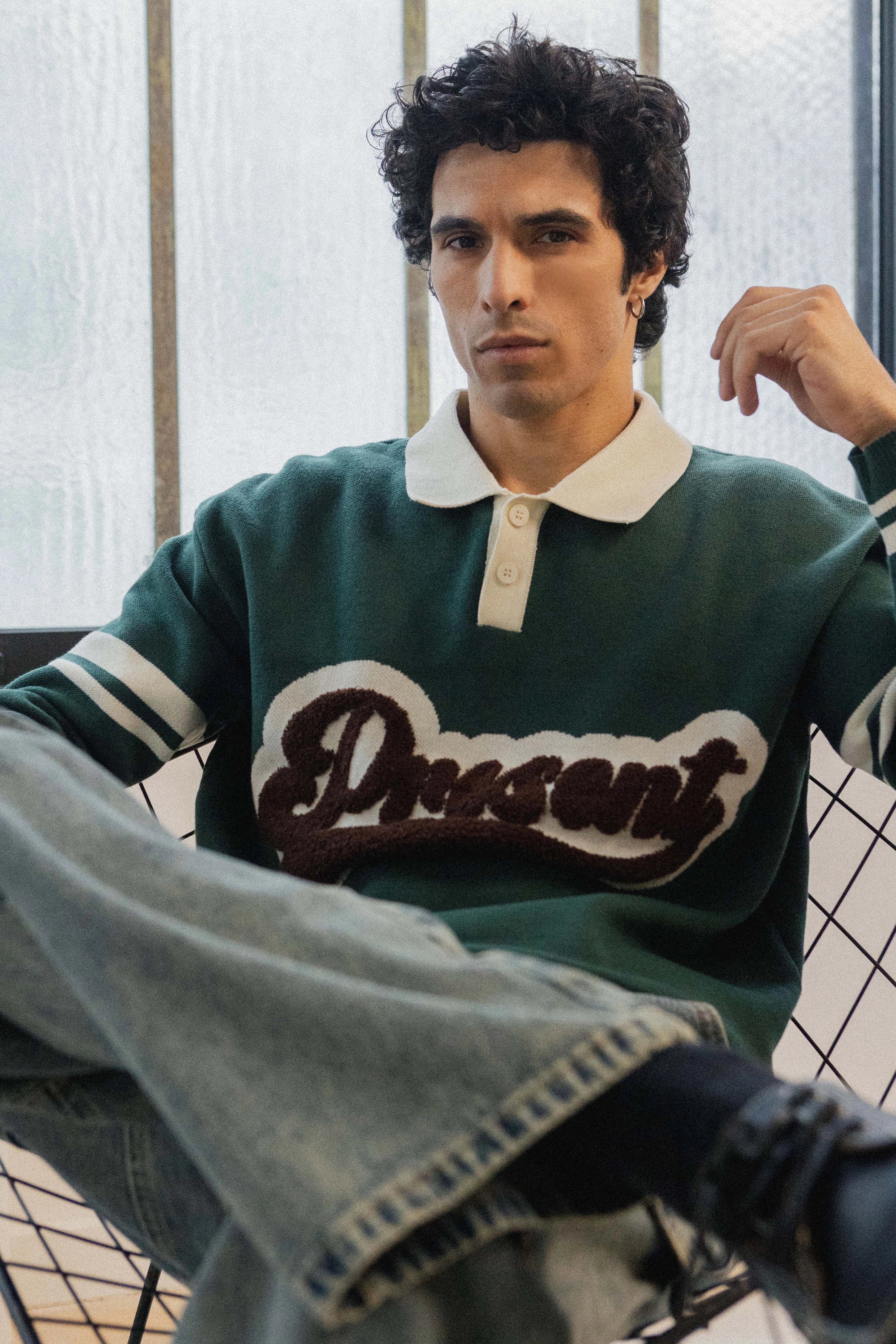 Pull avec boutons façon polo