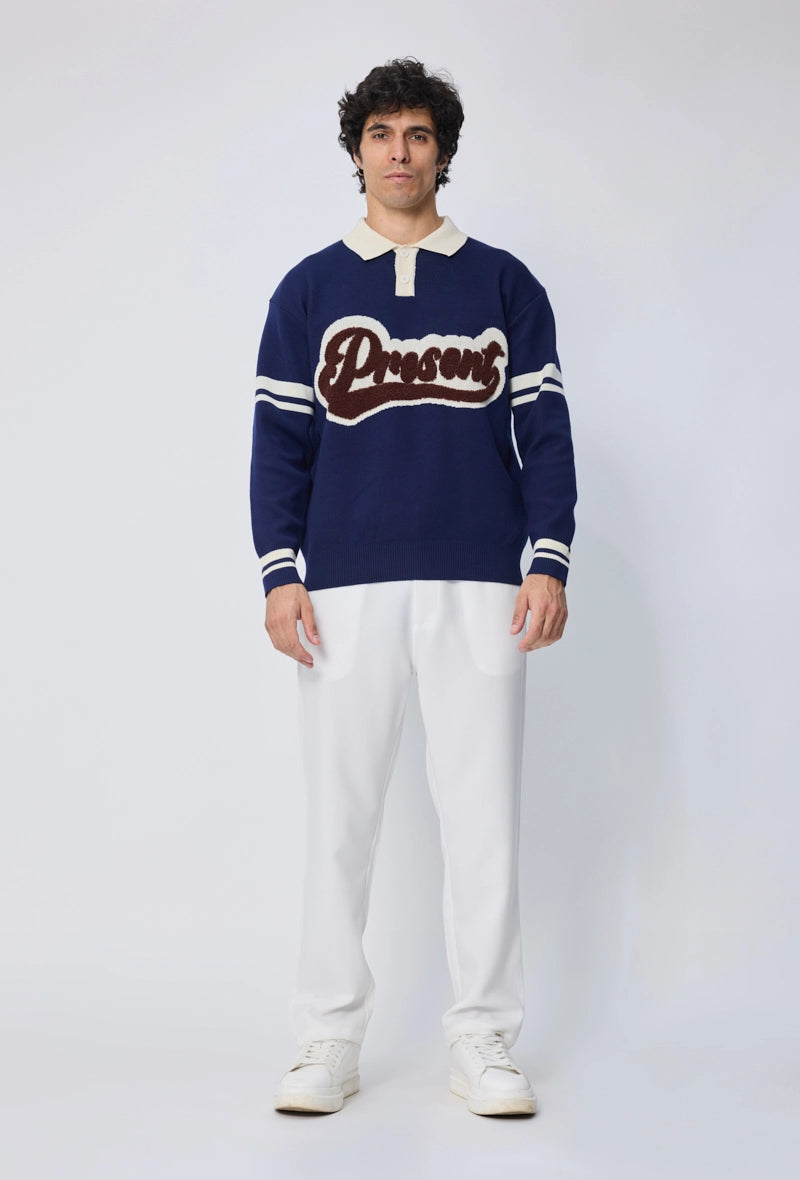 Pull sans capuche à boutons