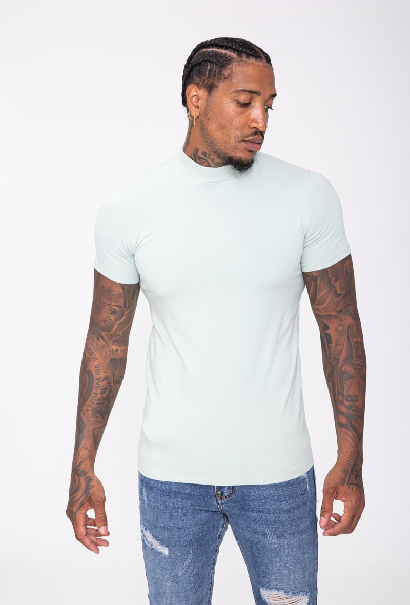 T-shirt basic col montant - Frilivin