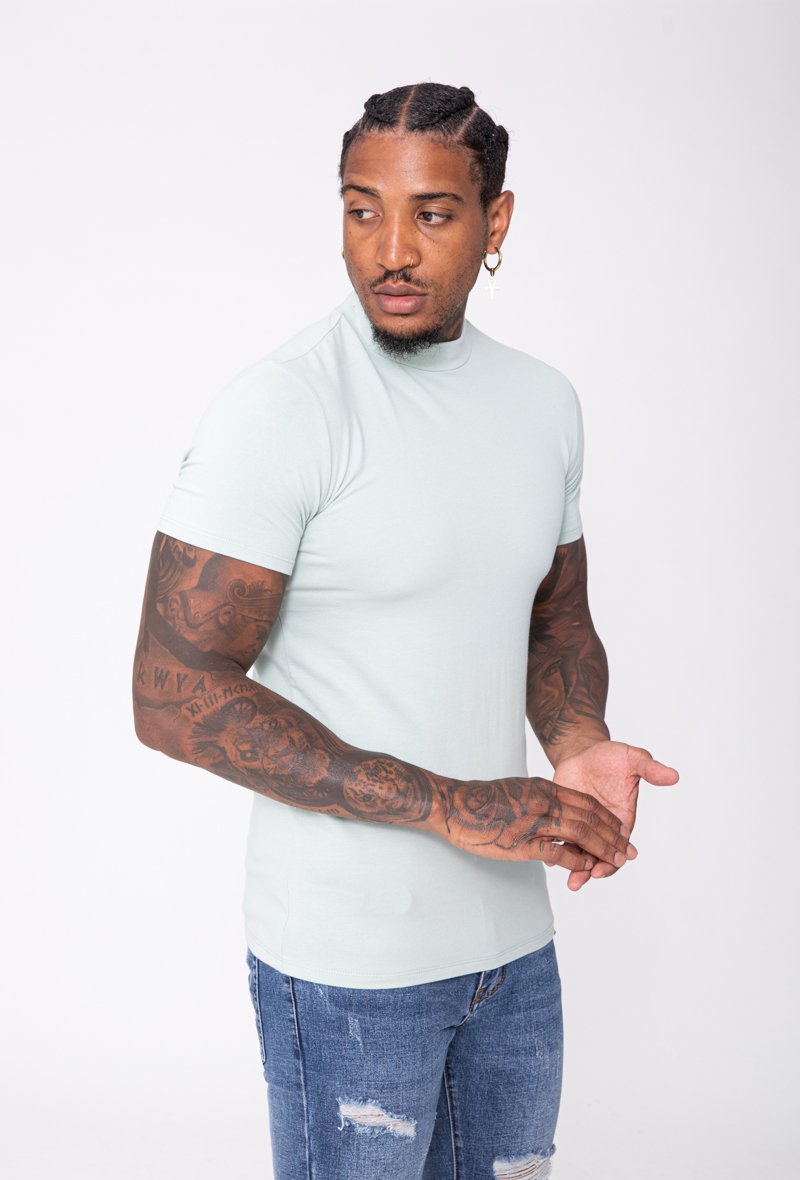 T-shirt basic col montant - Frilivin