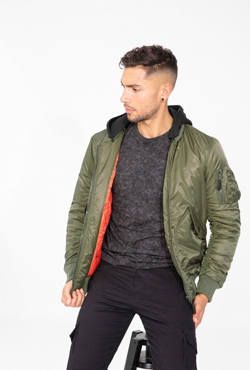 Veste bombers à capuche - Frilivin