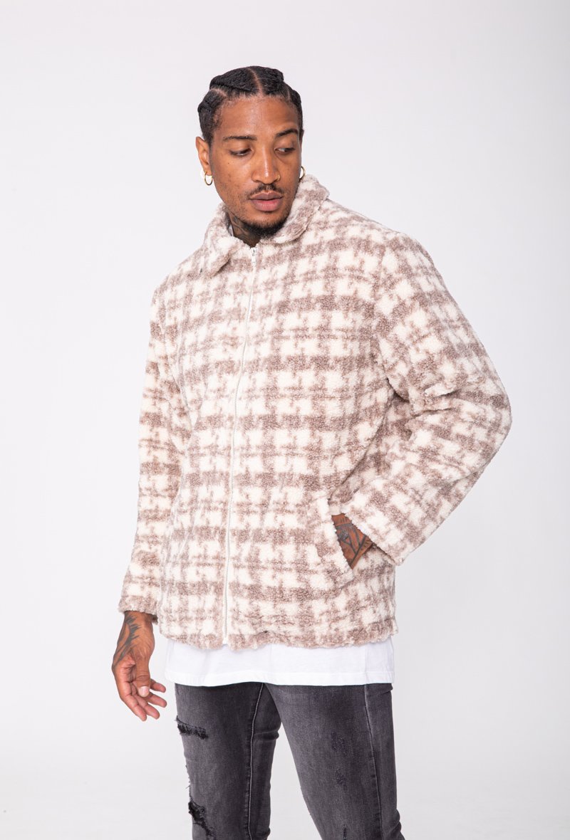 Veste polaire carreaux