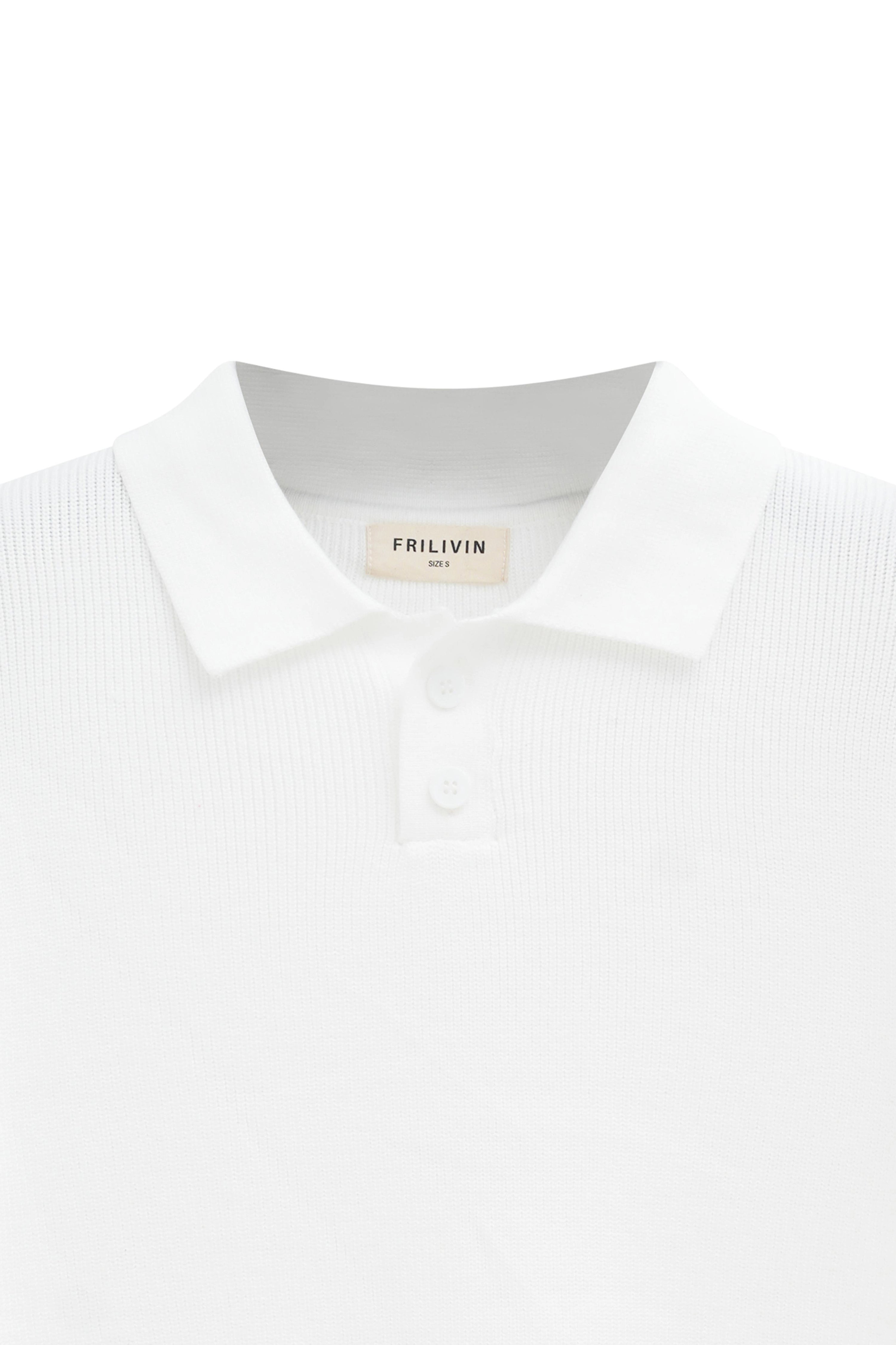 Pull en maille col à revers avec deux boutons