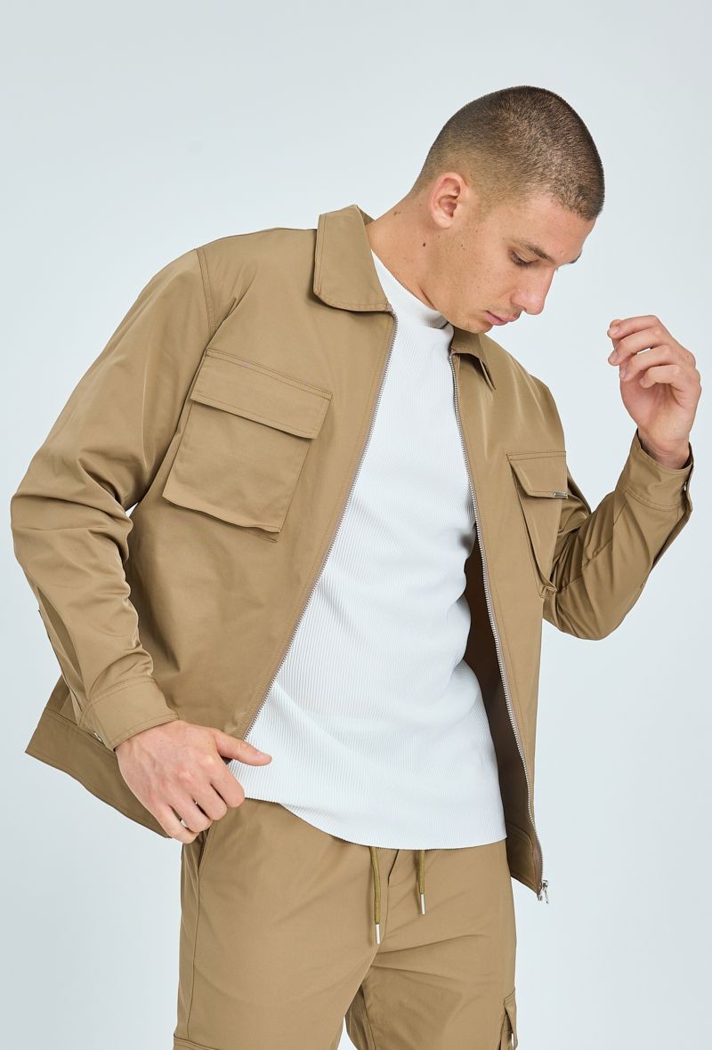 FRILIVIN ENSEMBLE UNI SET - Veste légère - beige 