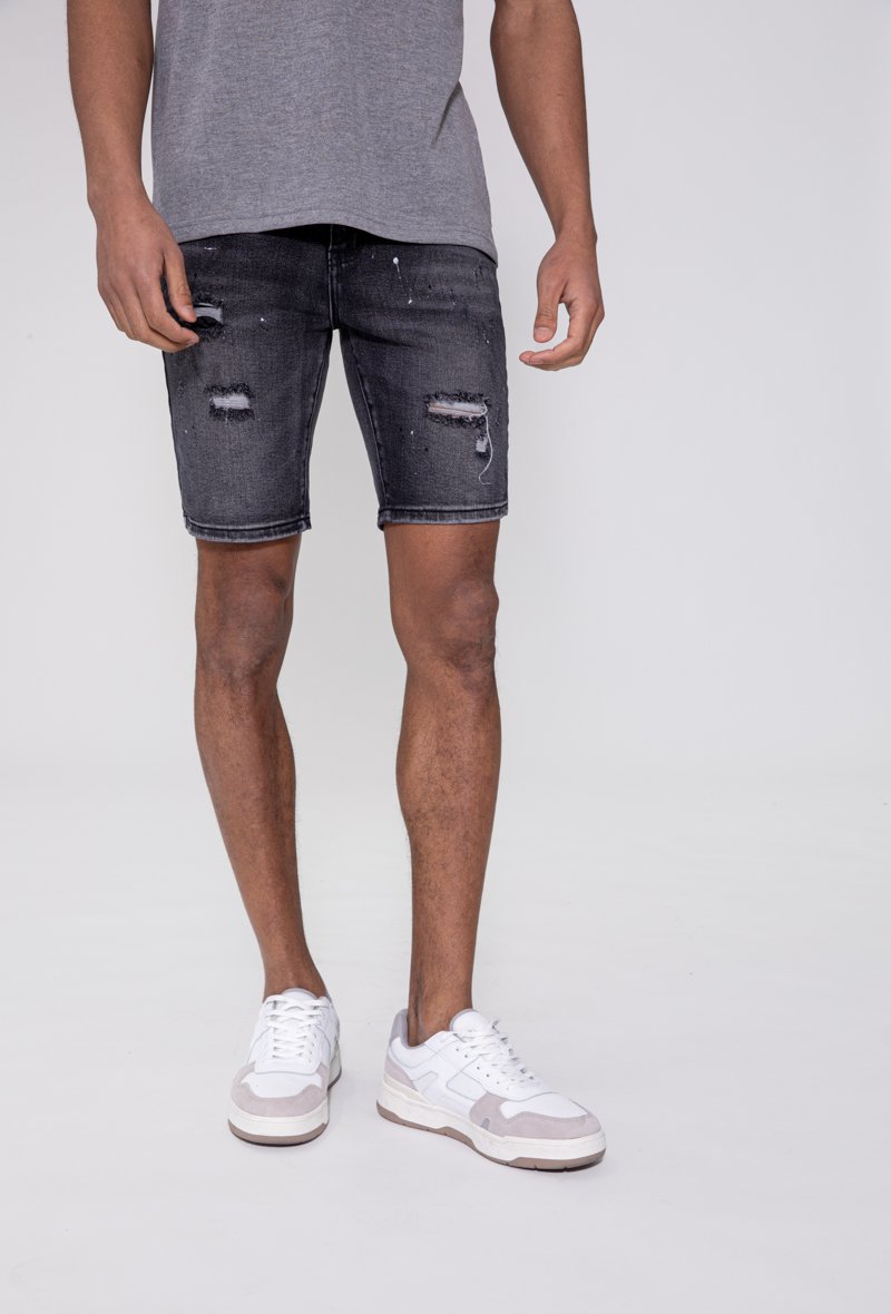 Short jean stretch déchiré - Frilivin