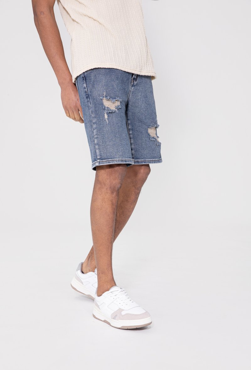 Short jean stretch déchiré - Frilivin