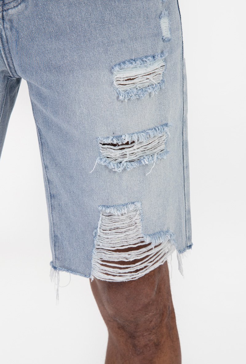 Short jean stretch déchiré - Frilivin