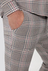 Pantalon strecth à carreaux - Frilivin