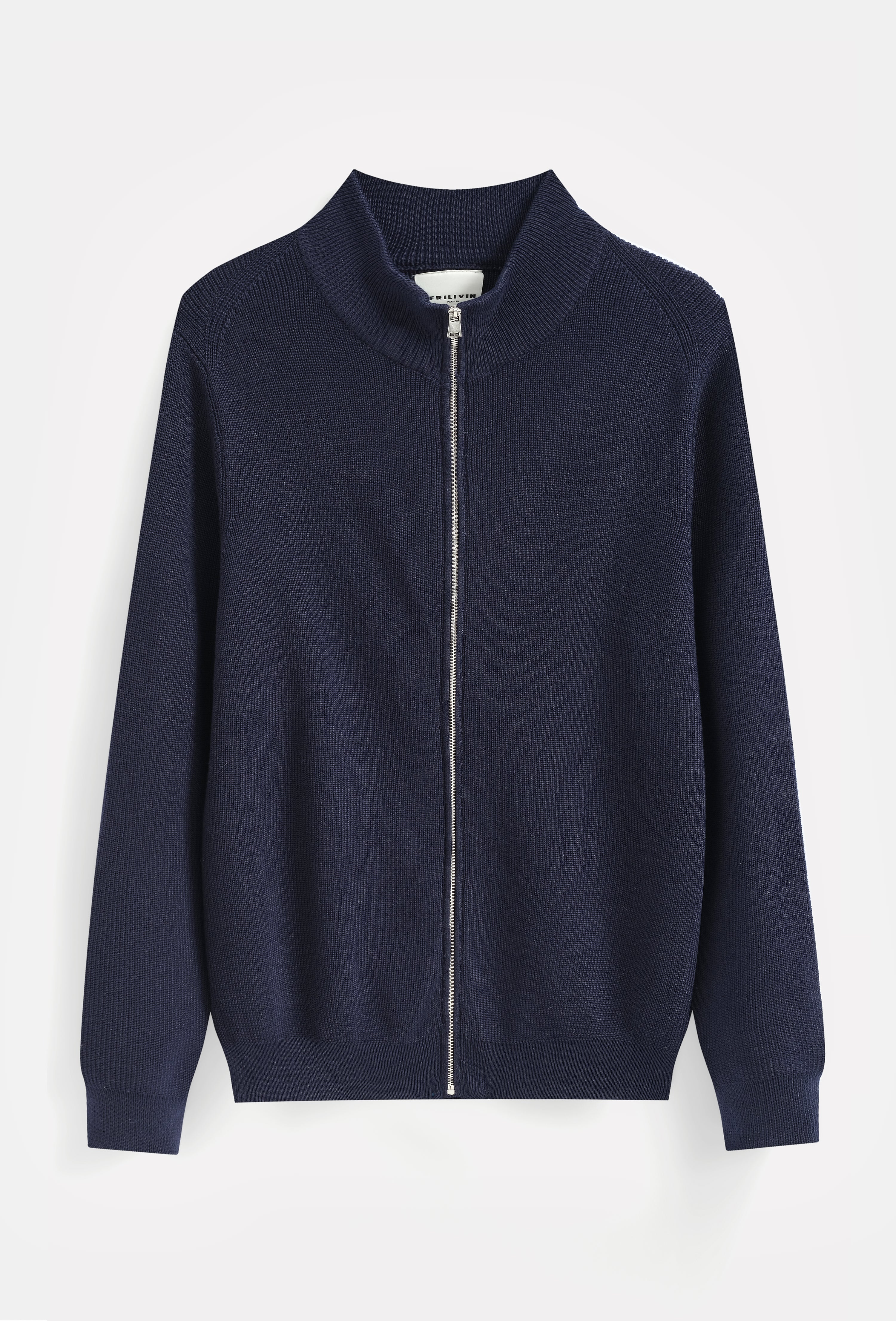 Gilet zippé col montant