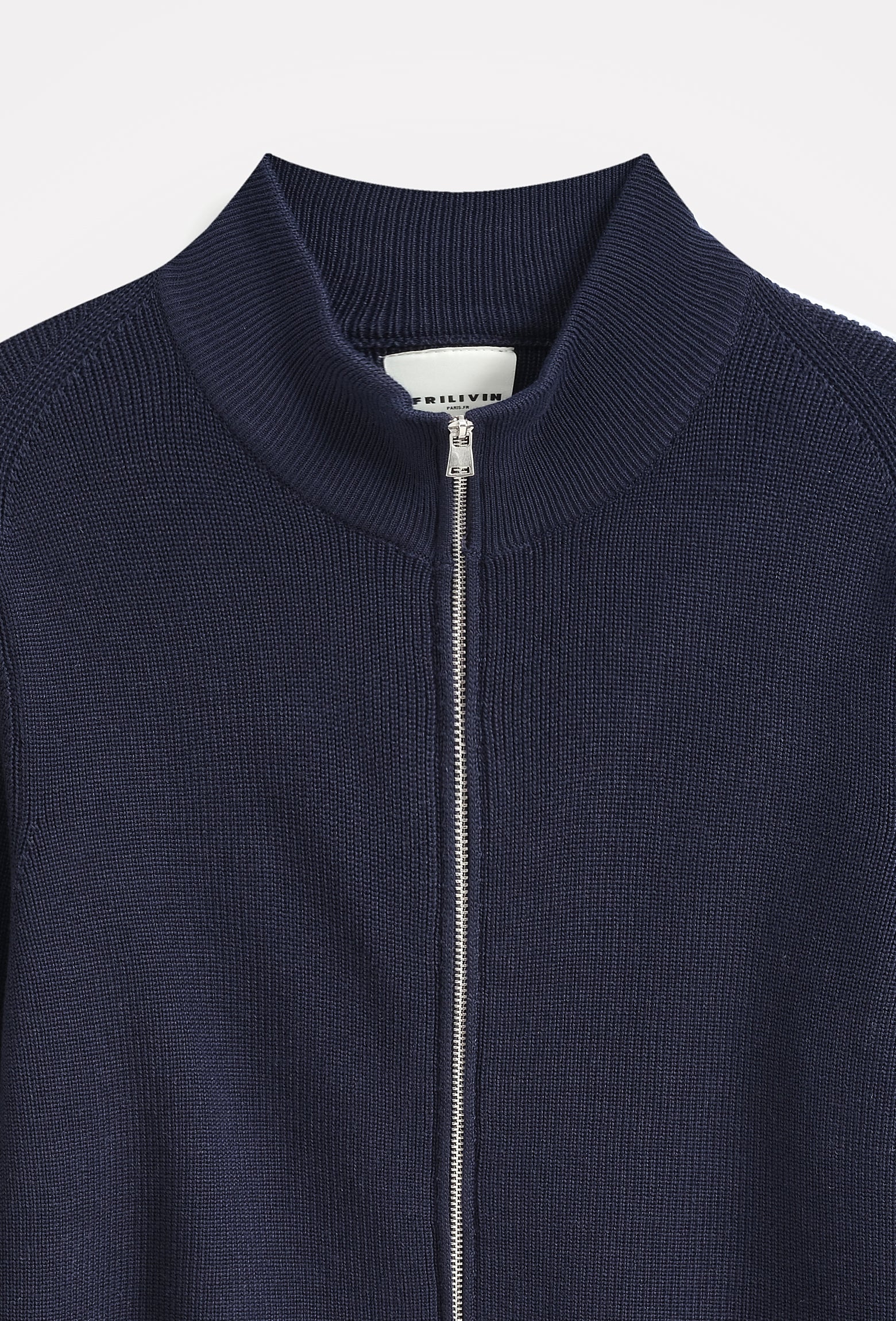 Gilet zippé col montant