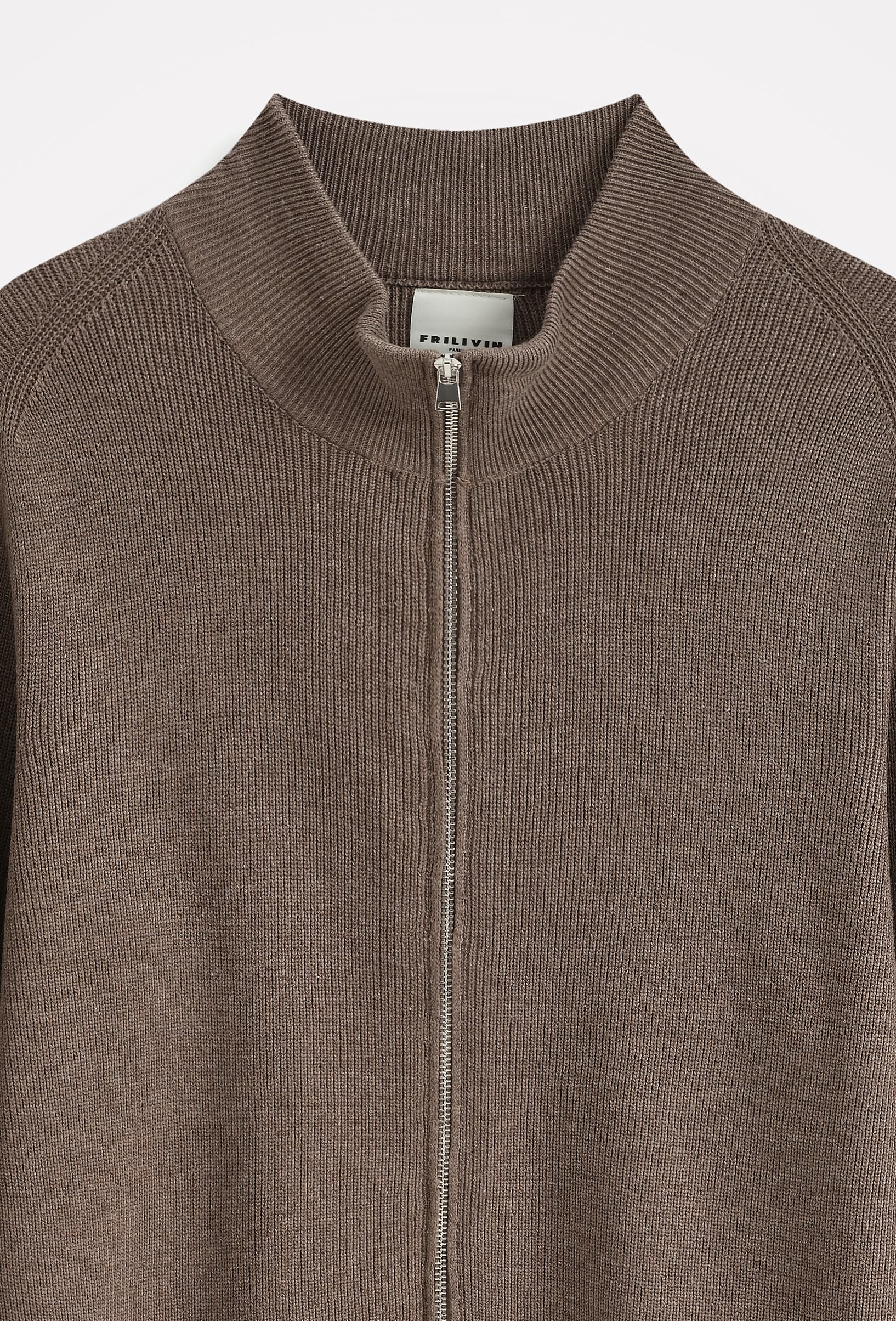 Gilet zippé col montant