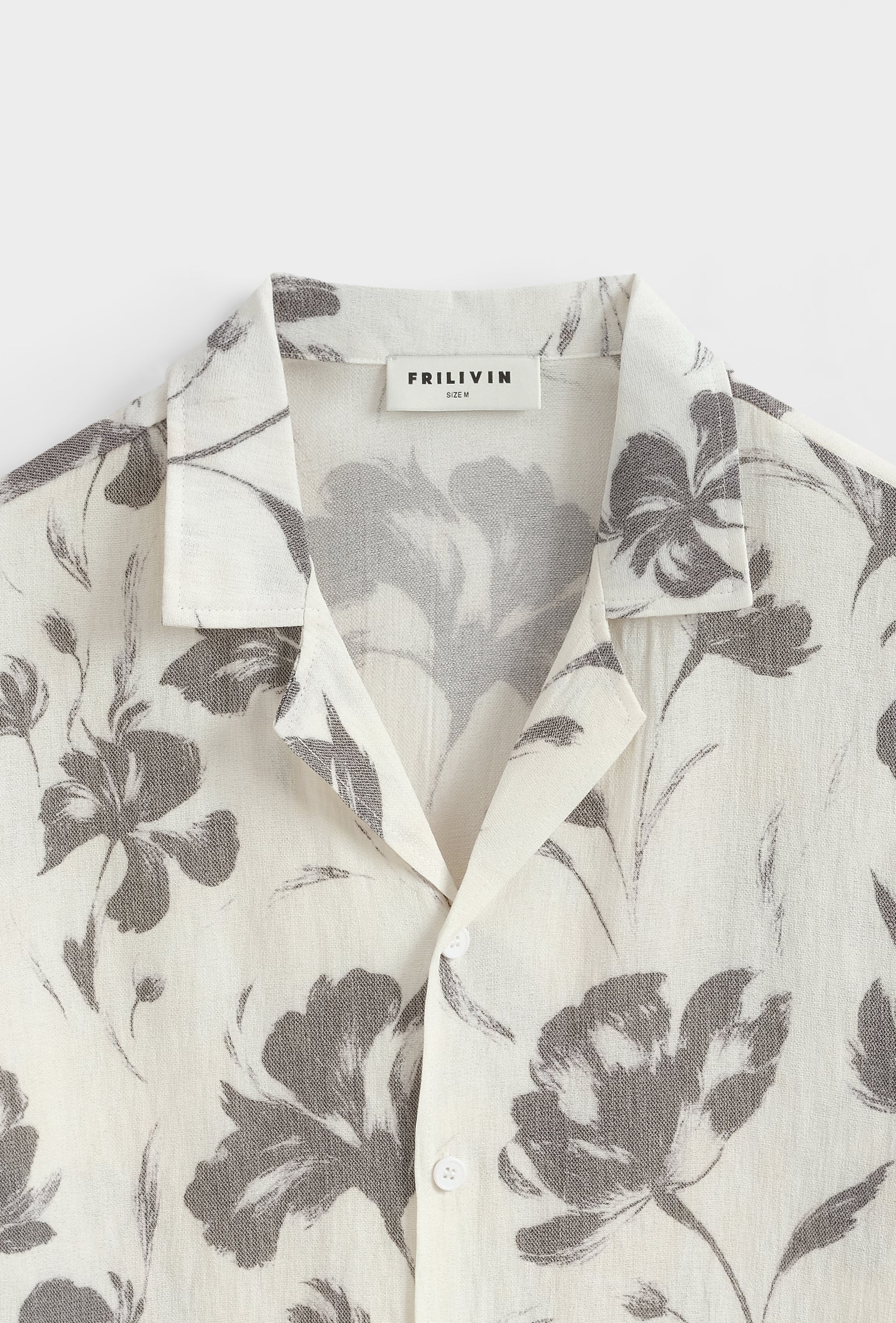 Chemise florale col cubain