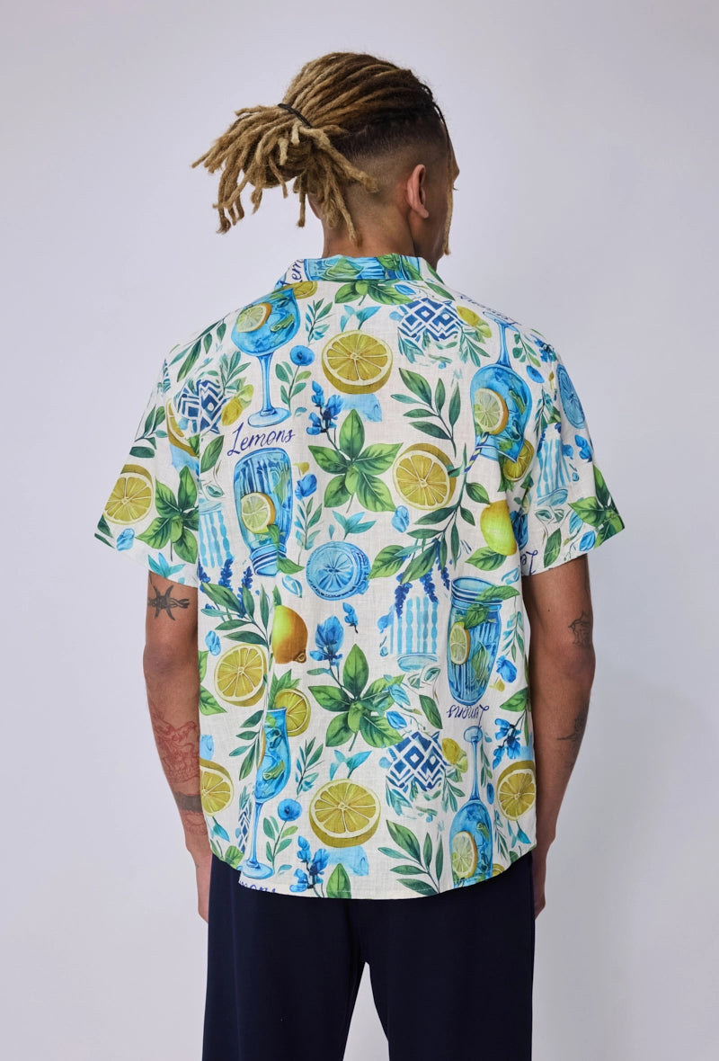 Chemise hawaïenne imprimée