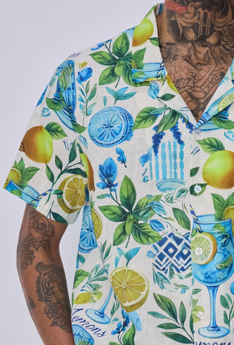 Chemise hawaïenne imprimée