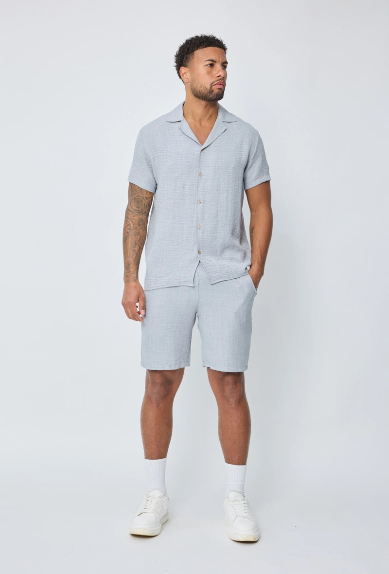 Short léger toile style lin