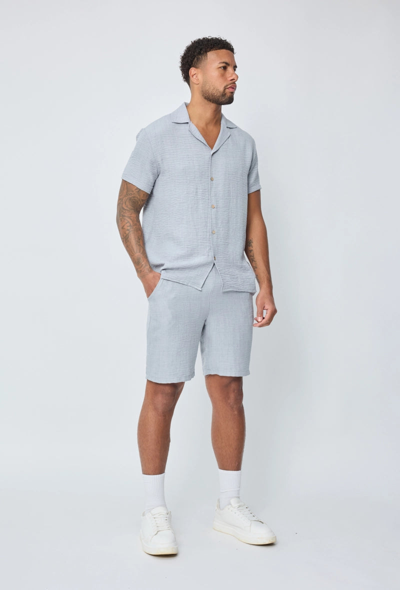 Short léger toile style lin