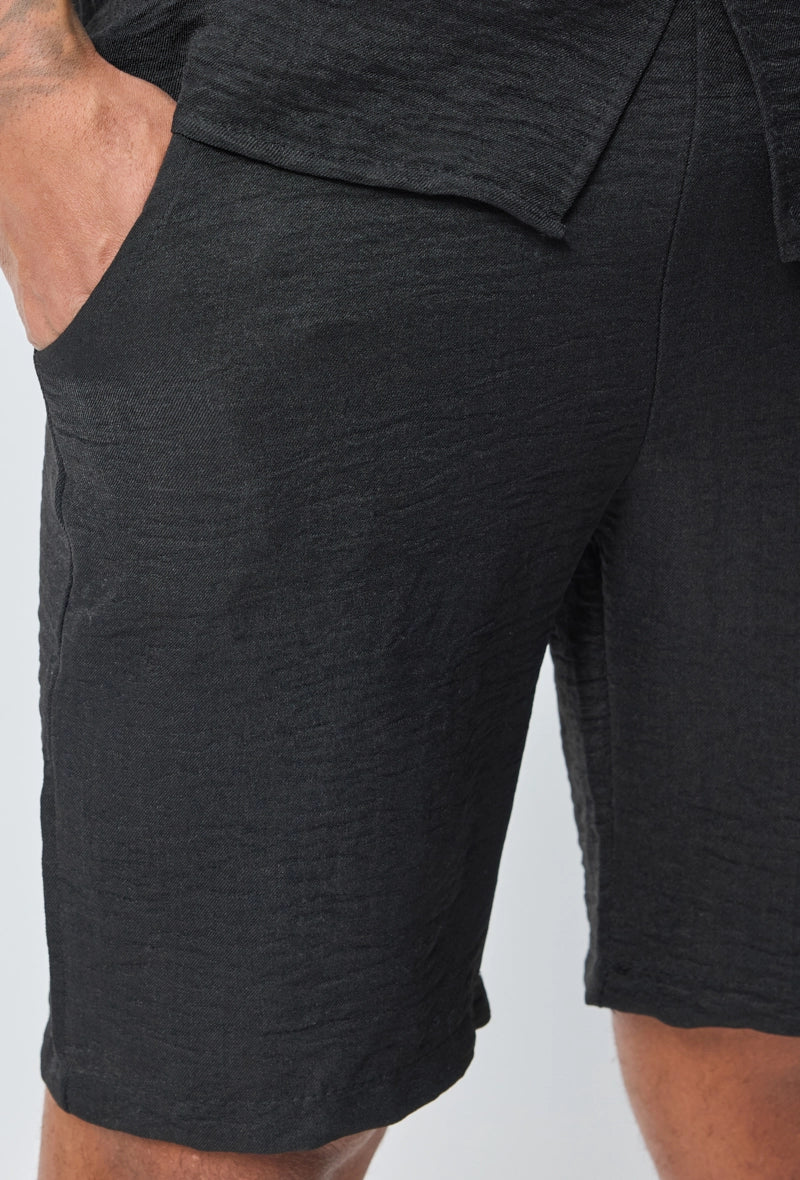 Short léger toile style lin