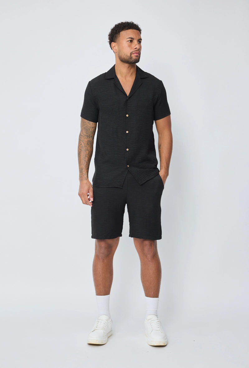 Short léger toile style lin
