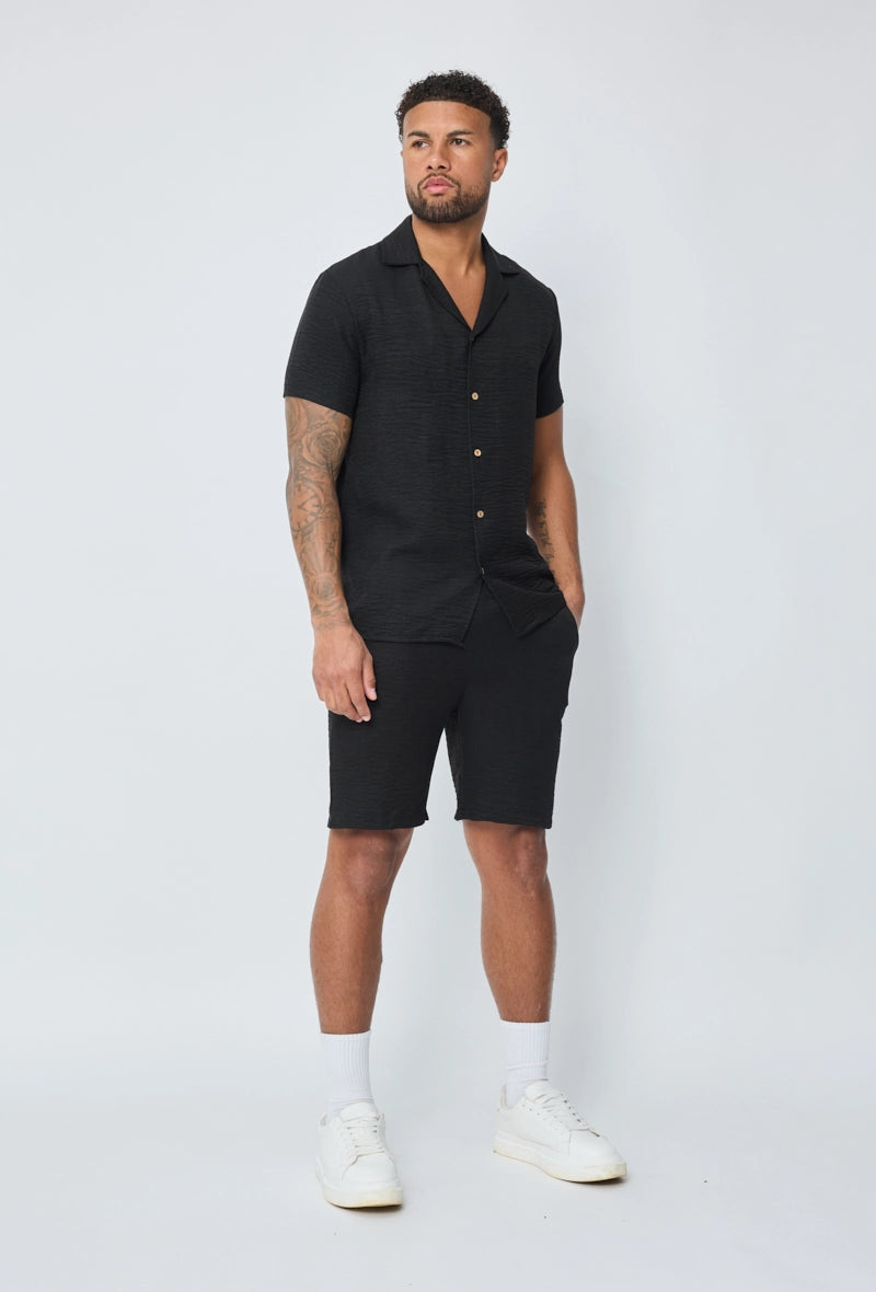 Short léger toile style lin