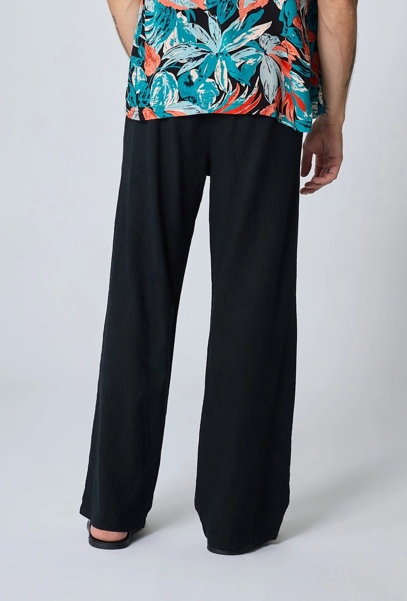 Pantalon effet lin