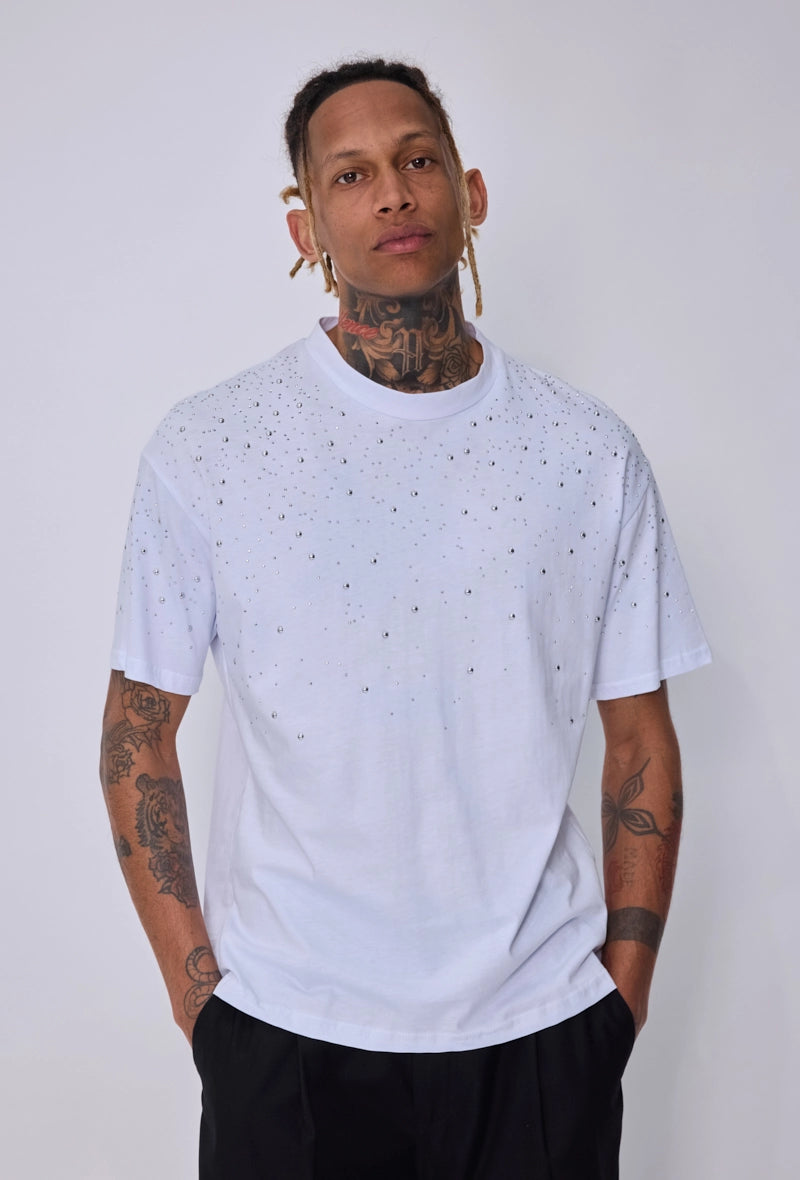 T-shirt strass galaxie