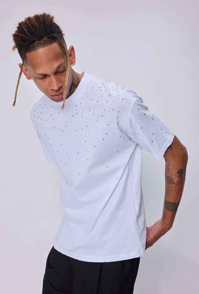 T-shirt strass galaxie