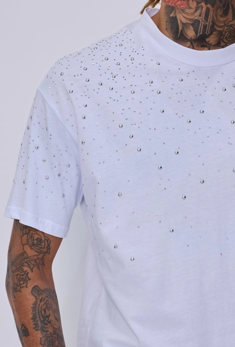 T-shirt strass galaxie